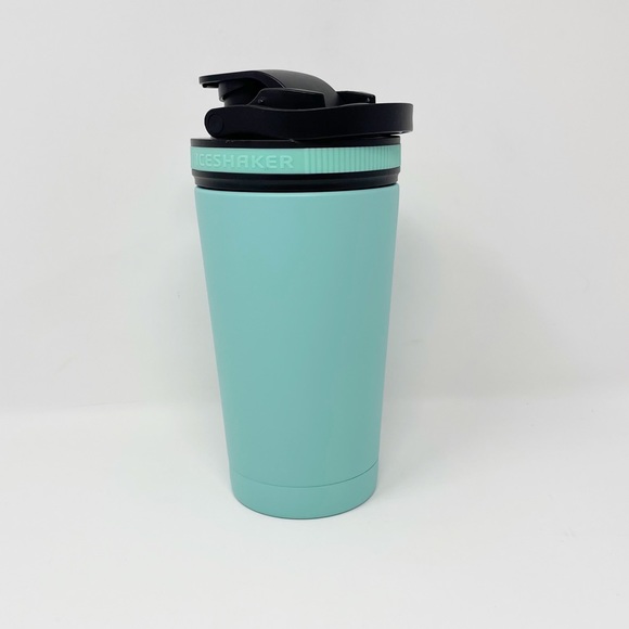 SOLD Ice Shaker Bottle Shark Tank 26 oz Stainless Steel Insulated Protein Shaker - Picture 2 of 5